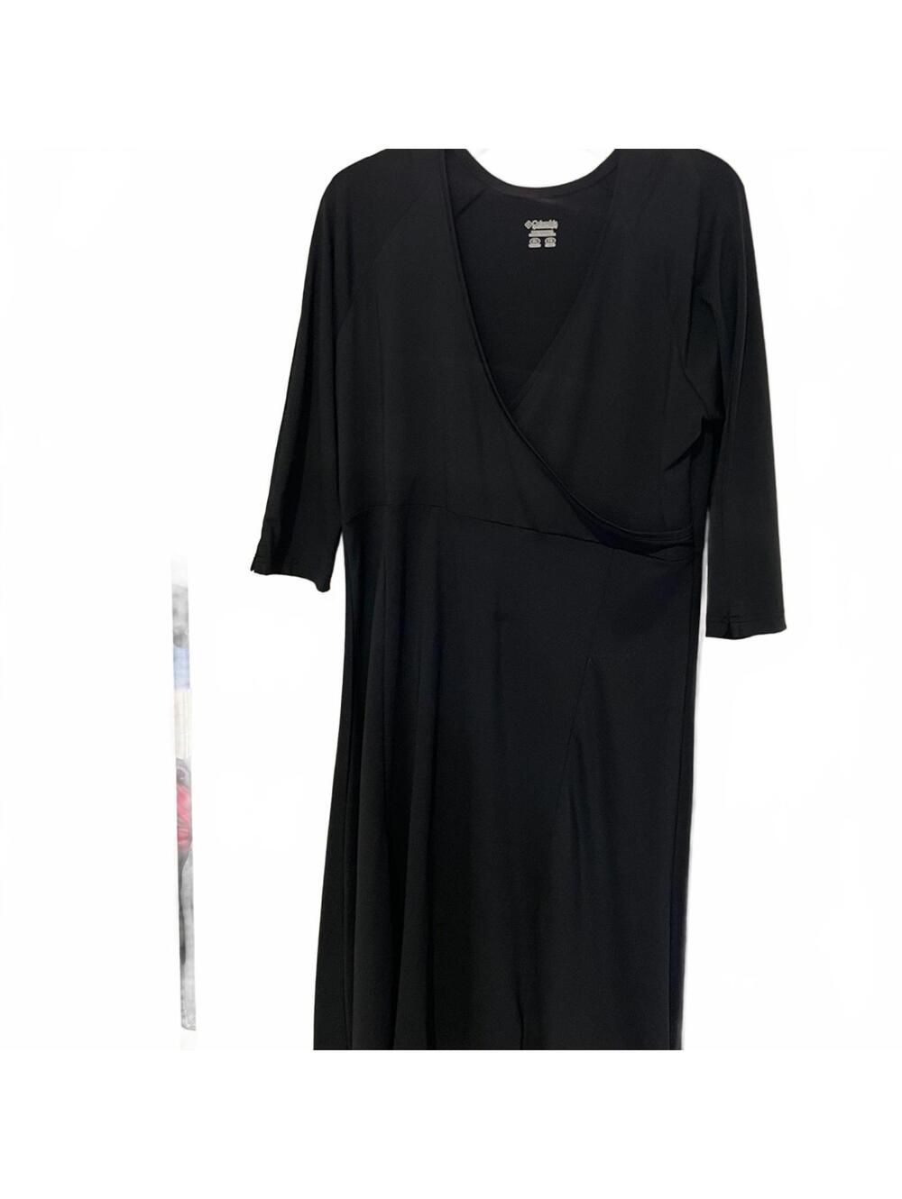 Columbia faux wrap dress